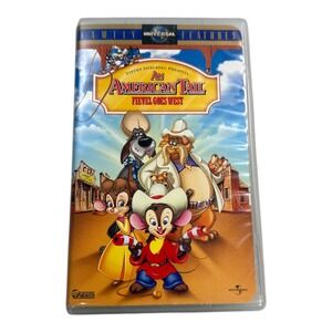An American Tail Fievel‎ Goes West VHS Movie Universal Studios Family Features